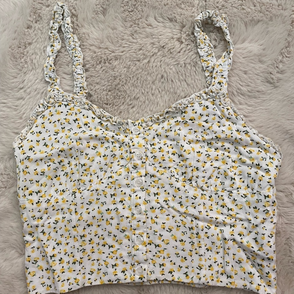 Lottie moss floral crop top